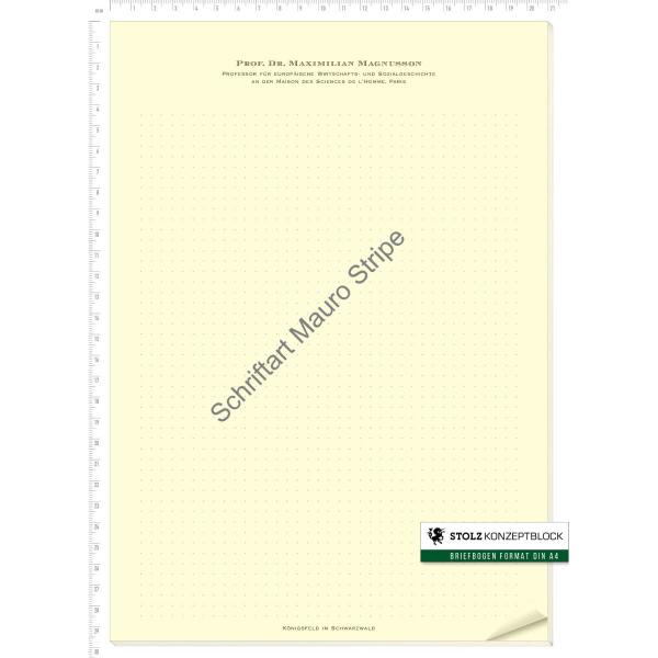 STOLZ Konzeptblock A4 punktiert (Mauro Stripe)